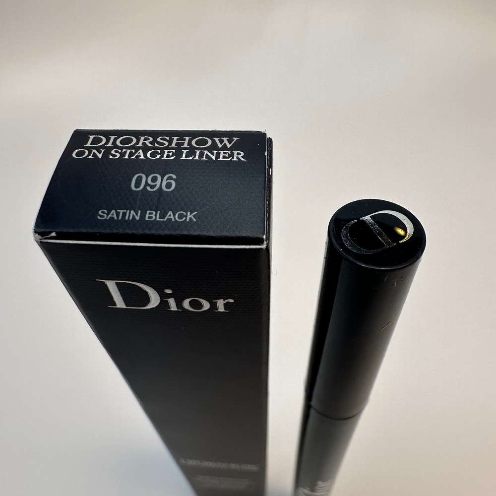 Dior Diorshow On Stage Liner 096 SATIN BLACK Waterproof Liquid Eyeliner 0.55 mL - Picture 3 of 7